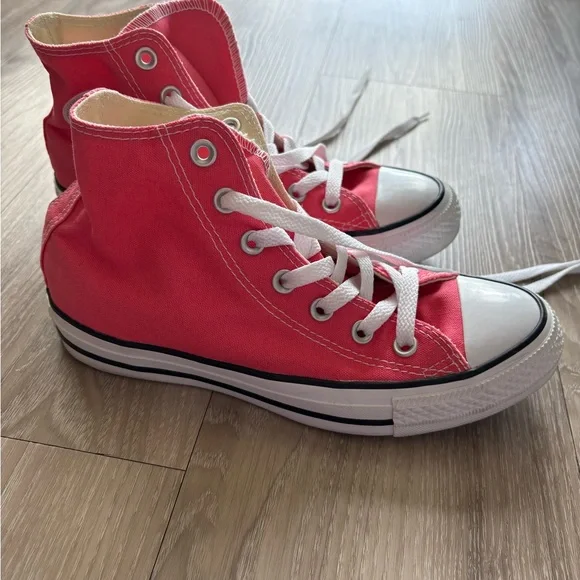 Converse Coral High-Top Sneakers - Picture 3 of 5